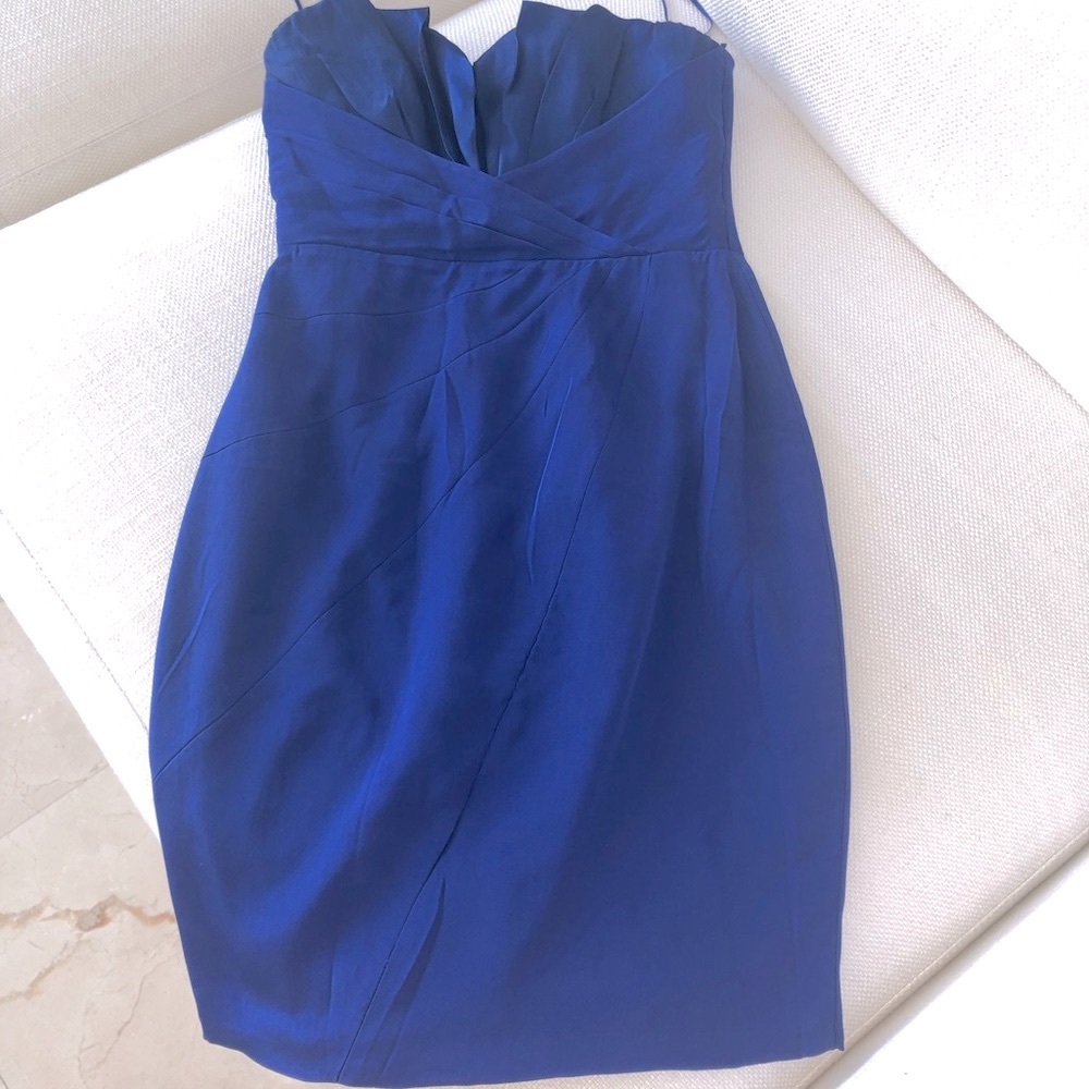 Jay Godfrey silk strapless dress 👗